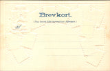 Stamps postcard - NORWEGIAN embossed Stamp card - 2k1000