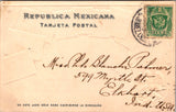 Stamps postcard - MEXICO, MEXICANA embossed Stamp card - 2k1005