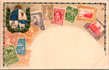 Stamps postcard - URUGUAY embossed Stamp card - 2k1007