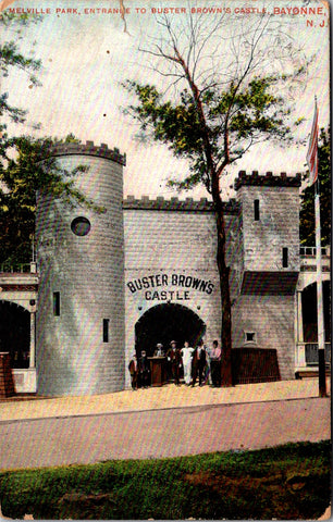 NJ, Bayonne - Buster Browns Castle entrance, Melville Park - 1909 postcard - 2k1150