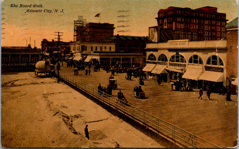 NJ, ATLANTIC CITY - Board Walk, Seaside Block, Kondo and Co @1911 - 2k1272