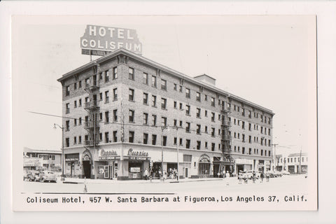 CA, LOS ANGELES - Coliseum Hotel - Curries Ice Cream - RPPC - 2k0013