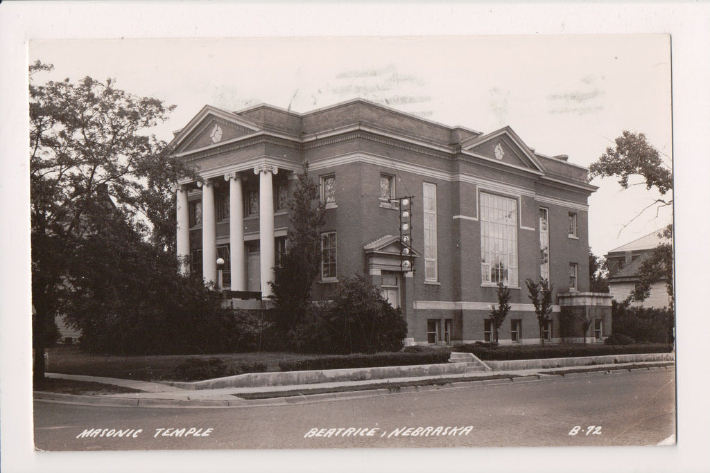 NE, BEATRICE - Masonic Temple- 1939 RPPC - 2k0023
