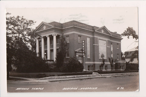 NE, BEATRICE - Masonic Temple- 1939 RPPC - 2k0023