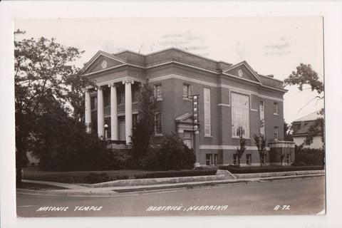 NE, Beatrice - Masonic Temple- 1939 RPPC - 2k0023