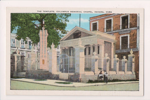 Foreign postcard - HAVANA, Cuba - TEMPLETE, COLUMBUS MEM'L CHAPEL - 2k0092