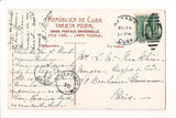 Foreign postcard - Cuba - FIELD OF PINEAPPLES - man, fruit in field - 2k0104