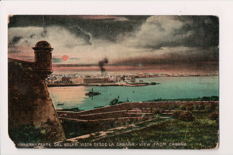Foreign postcard - Habana, Cuba - VIEW FROM CABANA - 2k0108