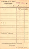 WI, MT HOREB - State Bank - I Fosshage, Cashier - Postal Card (original SOLD) 2k0114