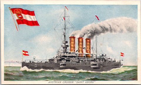 Ship Postcard - SAINT GEORG - Austrian Navy cruiser - 2k0125