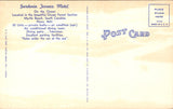 SC, Myrtle Beach - GARDENIA TERRACE MOTEL - linen postcard - 2k0187