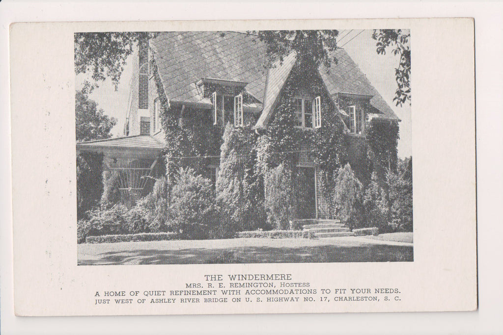 SC, CHARLESTON - Windermere, Mrs R E Remington hostess - 2k0215