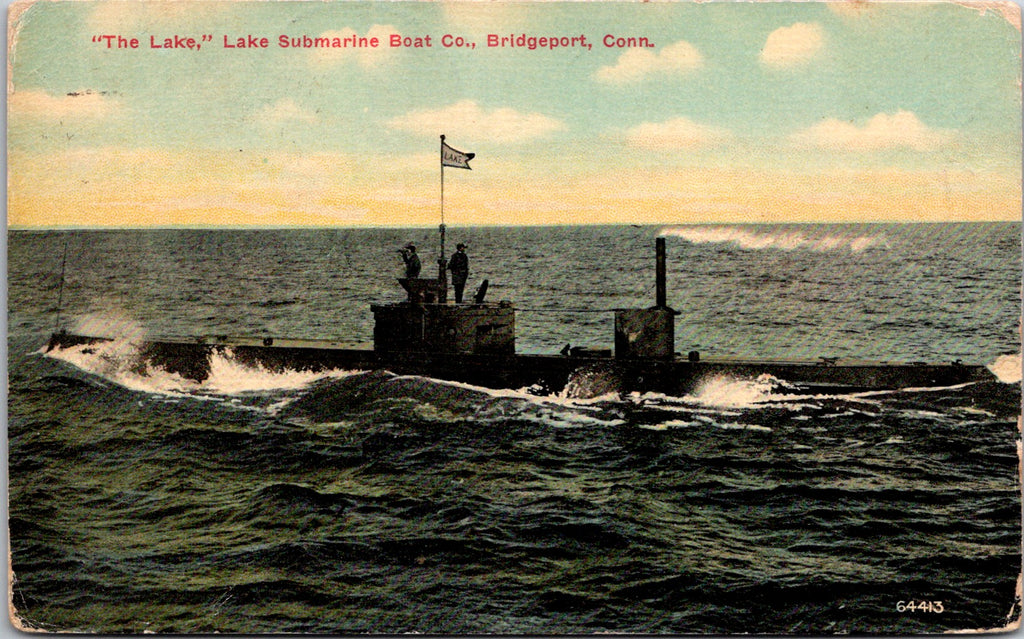 Ship Postcard - LAKE, The - Lake Submarine Boat Co - 2k0508