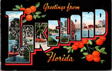 FL, LAKELAND - Greetings from - Large Letter postcard - 2k0524