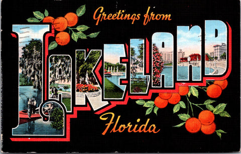 FL, LAKELAND - Greetings from - Large Letter postcard - 2k0524