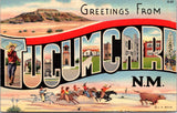 NM, Tucumcari - Greetings from - Large Letter postcard - 2k0528