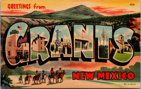 NM, Grants - Greetings from - Large Letter postcard - 2k0541