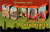 NM, Hobbs - Greetings from - Large Letter postcard - 2k0547