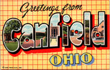 OH, CANFIELD - Greetings from - Large Letter postcard - 2k0549