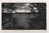 IL, ROUND LAKE - Moonlight Silhouette - C R Childs Co postcard - 2k0620