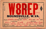 WV, MOUNDSVILLE - QSL HAM or CB Radio Call Card postcard - 2k0636