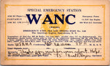 NY, JAMESTOWN - QSL HAM or CB Radio Call Card - Special Emergency Station - 2k06