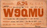 KY, MAYSVILLE - QSL HAM or CB Radio Call Card - Geo W Yazell - 2k0638