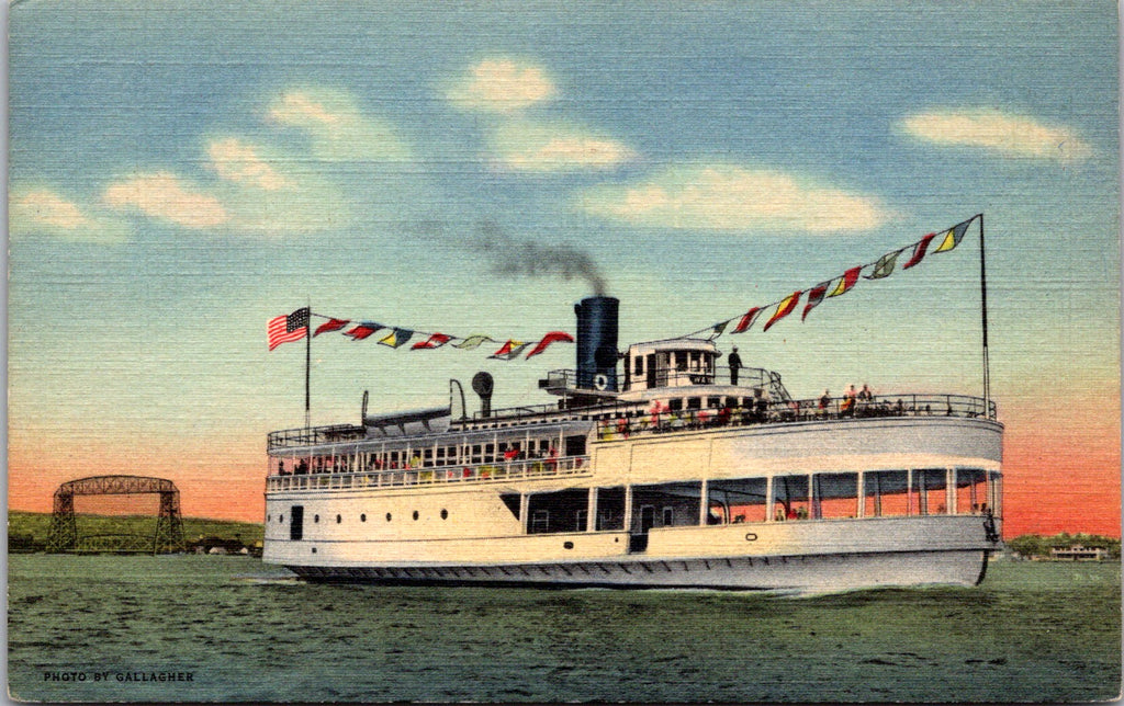 Ship Postcard - WAYNE, S S - Toledo Excursions - 1950 postcard - 2k0731