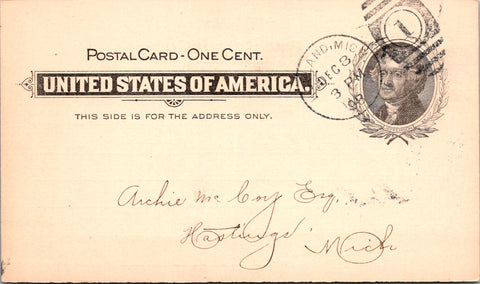 MI, HOLLAND - Ottawa Furniture Co - Receipt - Postal Card (original SOLD) 2k0743