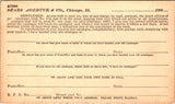 IL, CHICAGO - Sears, Roebuck & Co - Catalogue Dept Postal Card (original SOLD) 2k0759