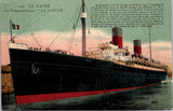 Ship Postcard - SAVOIE, LA - Transatlantic, stats (original SOLD) 2k0872