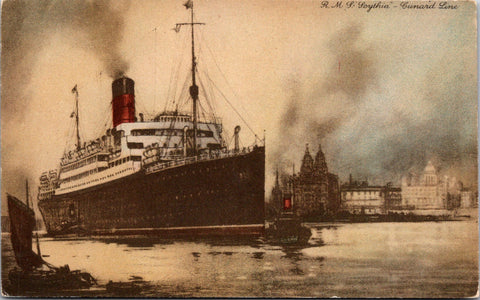 Ship Postcard - SCYTHIA, R M S - Cunard Line postcard - 2k0877