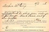 MI, CHARLOTTE - Charles Bennett Furniture Co @1898 Postal Card (original SOLD) 2k0915
