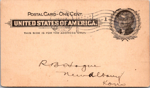 KS, Wichita - C E POTTS DRUG CO - 1900 receipt - Postal Card - 2k0919