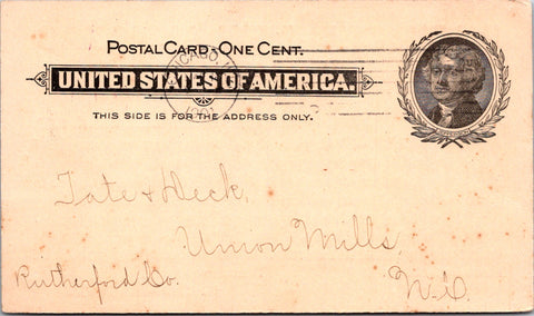 IL, Chicago - H E BUCKLEN & CO - 1901 Almanac - Postal Card - 2k0921