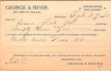 WI, Milwaukee - GEORGE & HEYER - Parlor Goods & Lounges - Postal Card - 2k0928