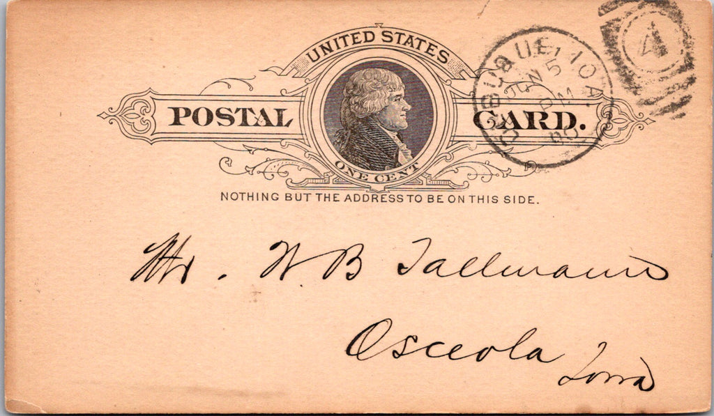 IA, Dubuque - FALKENHAINER & CO - Cutlery, Hardware - Postal Card - 2k0960