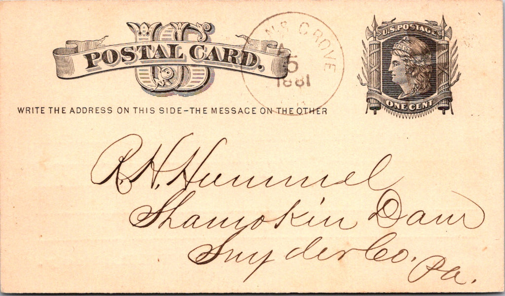PA, SELINSGROVE - Mahony Mutual Assessment Life Assoc - Postal Card - 2k0966