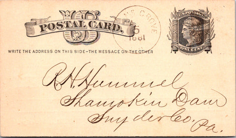 PA, SELINSGROVE - Mahony Mutual Assessment Life Assoc - Postal Card - 2k0966