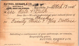 TN, KNOXVILLE - Haynes, Henson & Co - Boots, Shoes, Rubbers - Postal Card (original SOLD) 2k0973