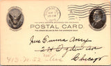 IL, CHICAGO - Millard Chapter, No 349, O E S - 1906 Meeting - Postal Card - 2k09