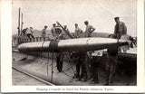 Ship Postcard - XIPHIA - shipping a torpedo on board (original SOLD) 2k1363