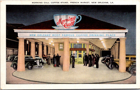 LA, New Orleans - Morning Call Coffee Stand - French Market - 2k1407