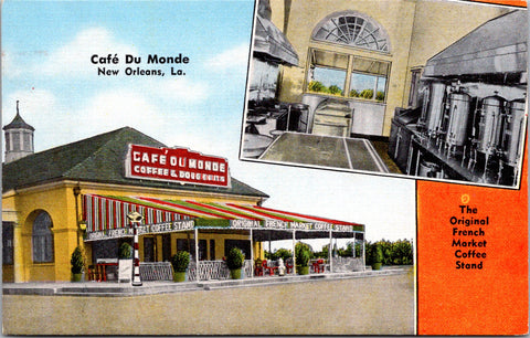 LA, New Orleans - CAFE du MONDE - Coffee Stand postcard - 2k1414