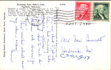NE, Ogallala - HOKE'S CAFE - greetings from - 1959 postcard - 2k1416