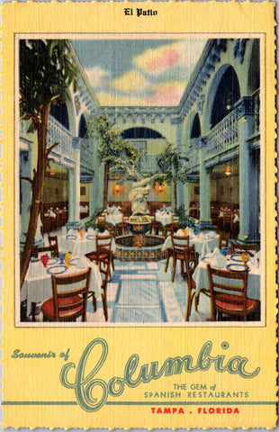 FL, Tampa - COLUMBIA restaurant - Curteich postcard - 2k1425