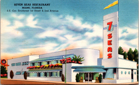 FL, MIAMI - SEVEN SEAS restaurant - Jerry Galatis founded in 1913 - 2k1434
