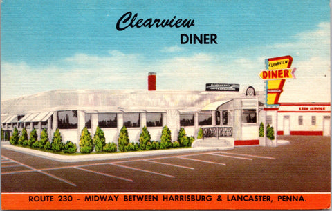 PA, between Harrisburg and Lancaster - CLEARVIEW DINER - 2K1438