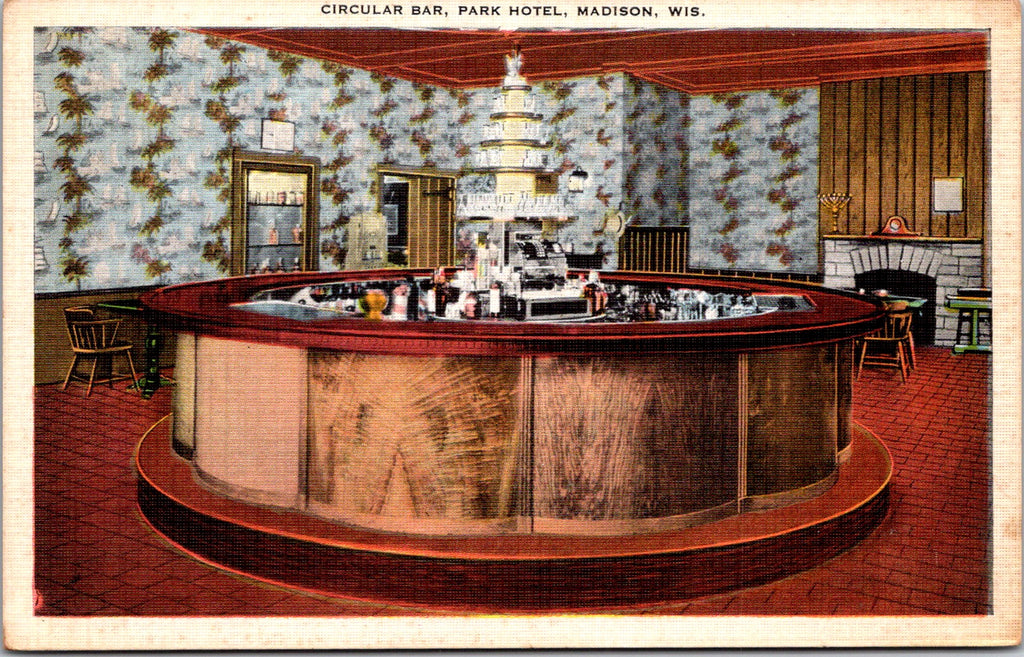 WI, Madison - Park Hotel Circular Bar - E C Kropp Co - 2k1444
