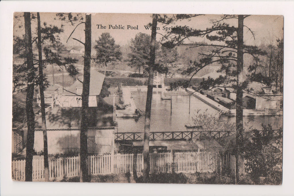 GA, Warm Springs - Public Pool postcard - 400024